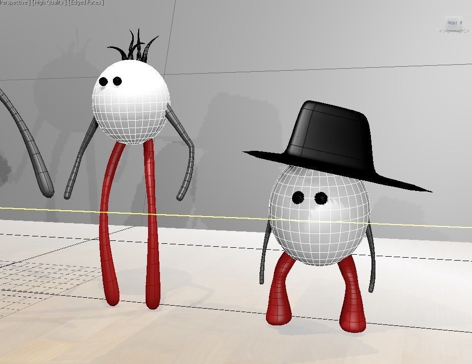 Cartoony Family Low-poly 3D model_7