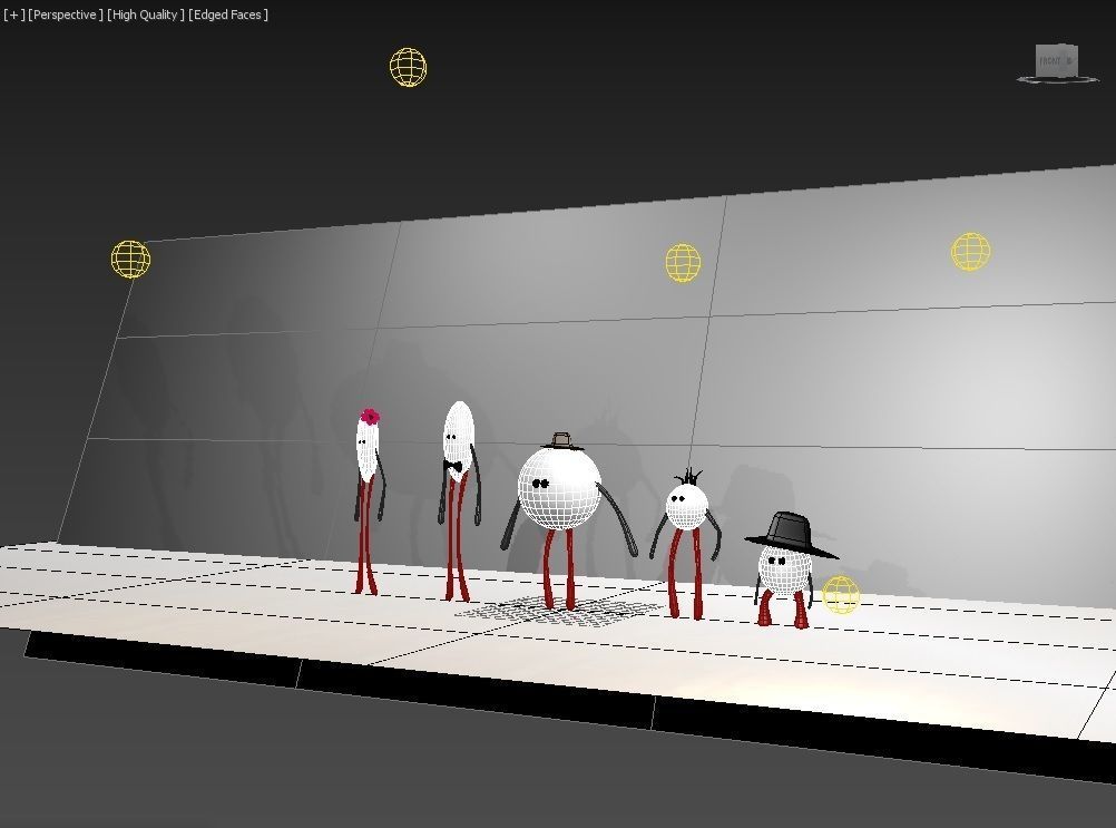 Cartoony Family Low-poly 3D model_9