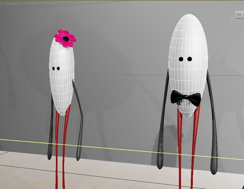 Cartoony Family Low-poly 3D model_6