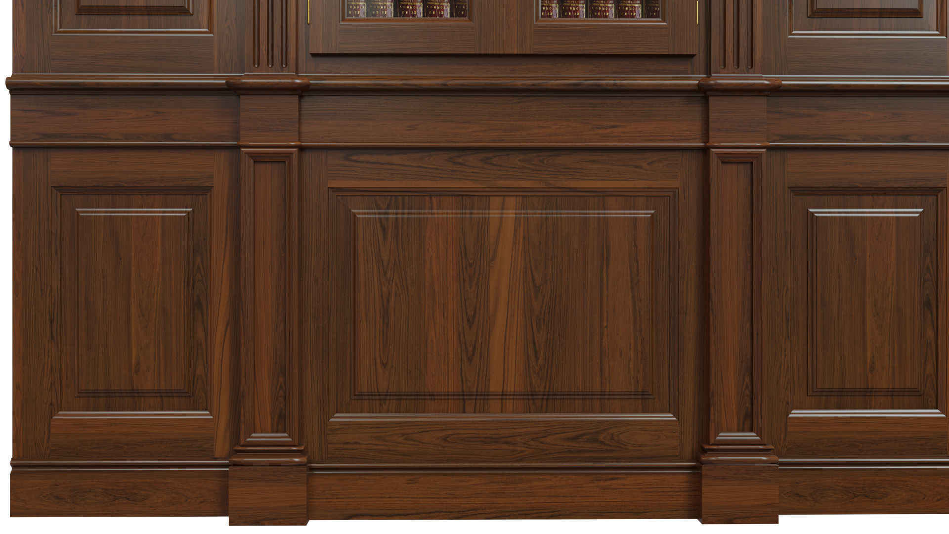 Built-in bookcase  900 3D model_5