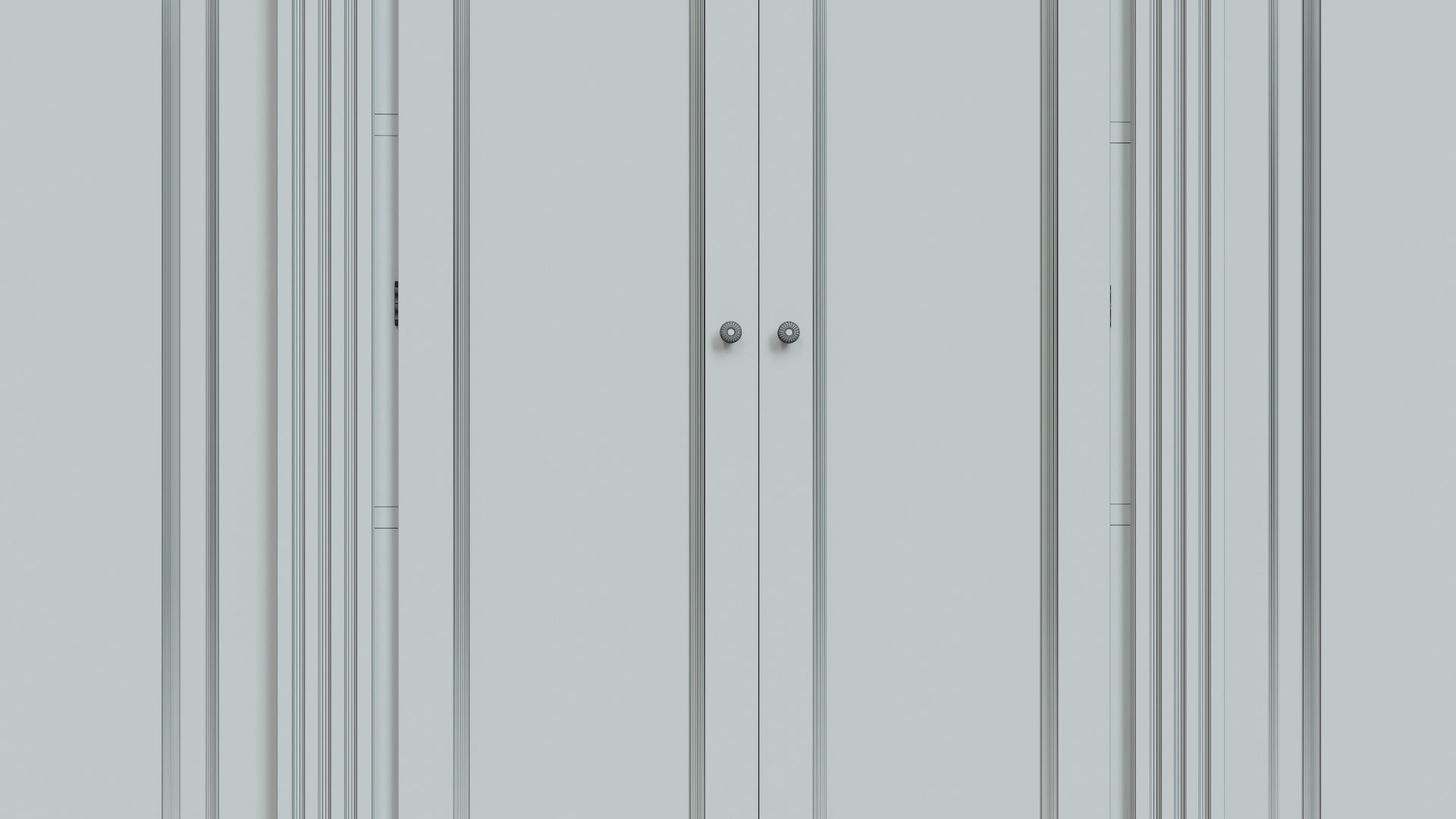 Built-in bookcase  900 3D model_6