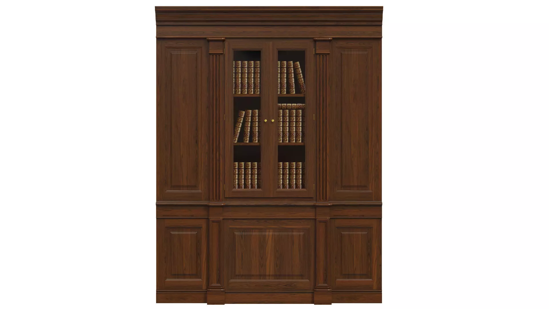 Built-in bookcase  900 3D model_0
