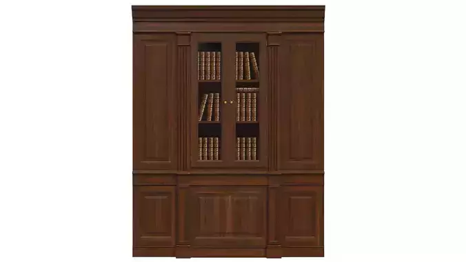 Built-in bookcase  900 3D model
