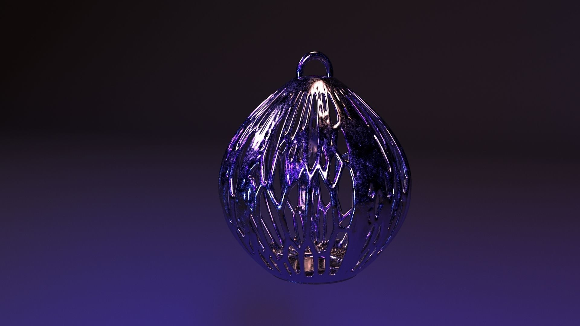 christmas ball 3D print model_2