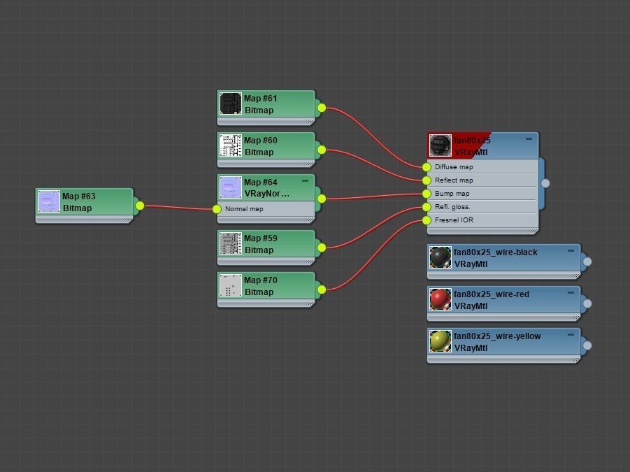PC Fan 80x25 mm 3D model_16
