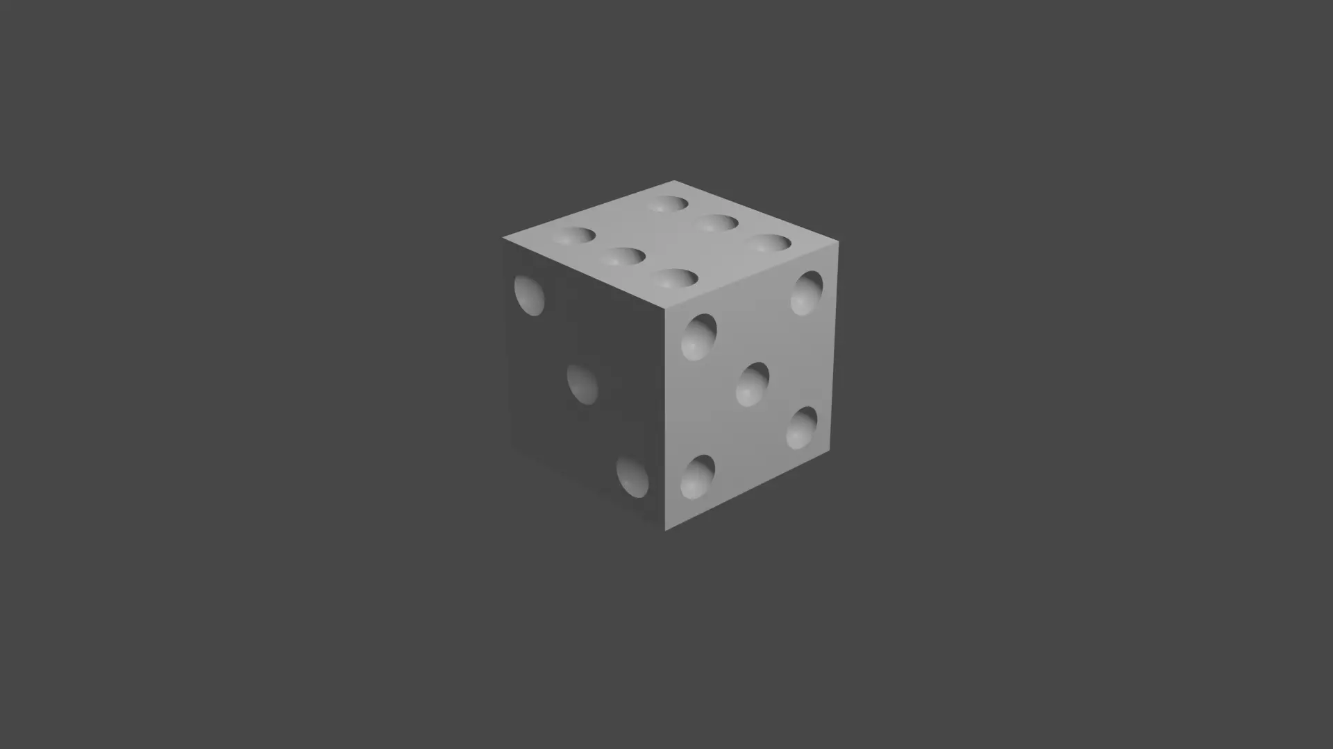 Simple Dice Free low-poly 3D model_0