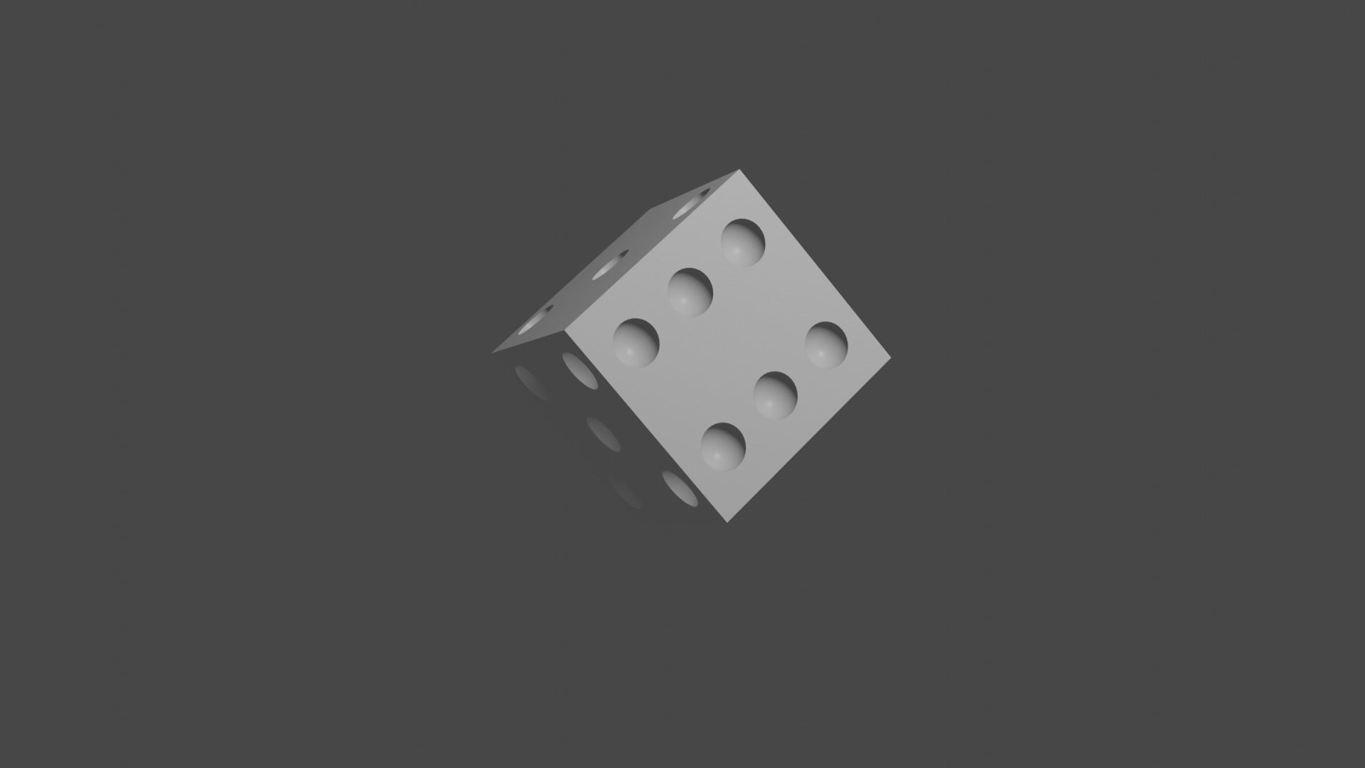 Simple Dice Free low-poly 3D model_1