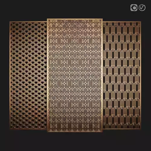 Decorative partitions 3D model