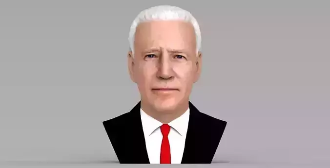Joe Biden bust ready for full color 3D printing 3D print model