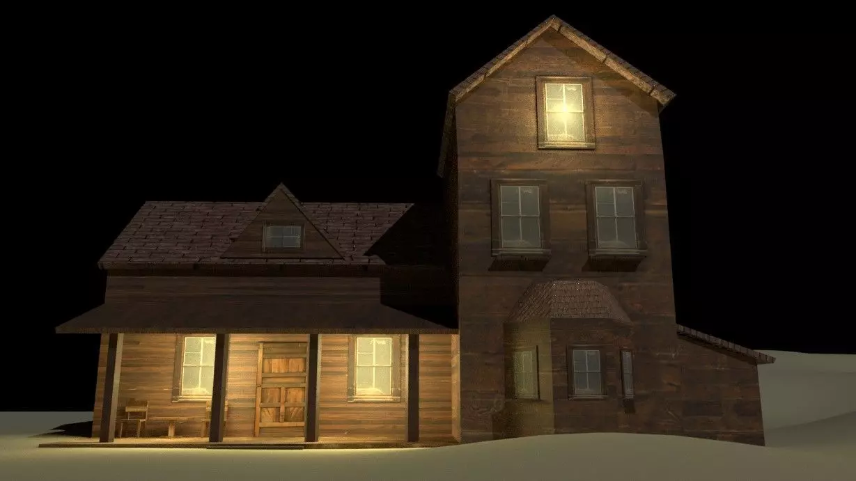 Medieval Simple House Free low-poly 3D model