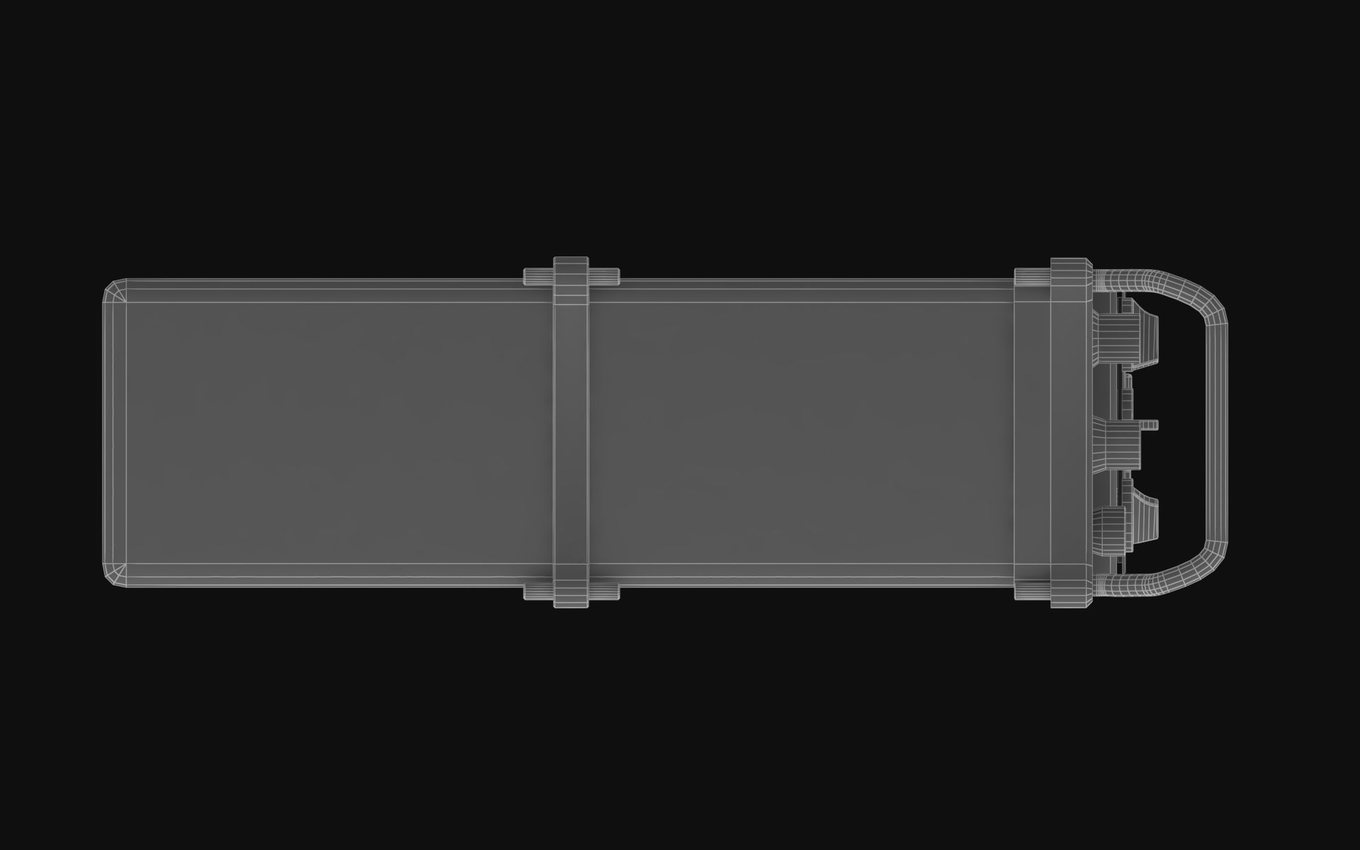 Military Radio Low-poly 3D model_6