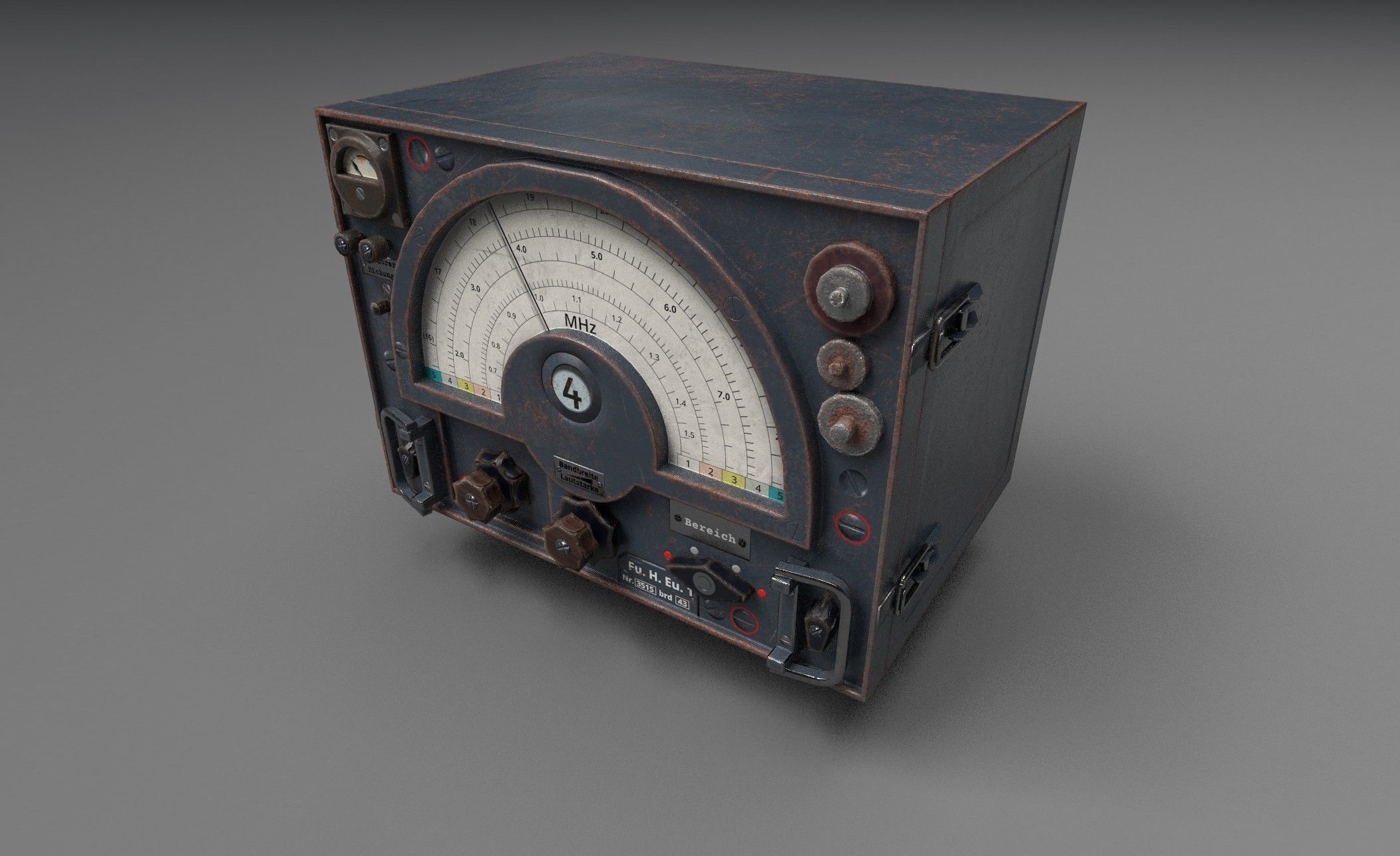 WW2 Radio Communications - UE5 ready - Low poly - 4k PBR Low-poly 3D model_2