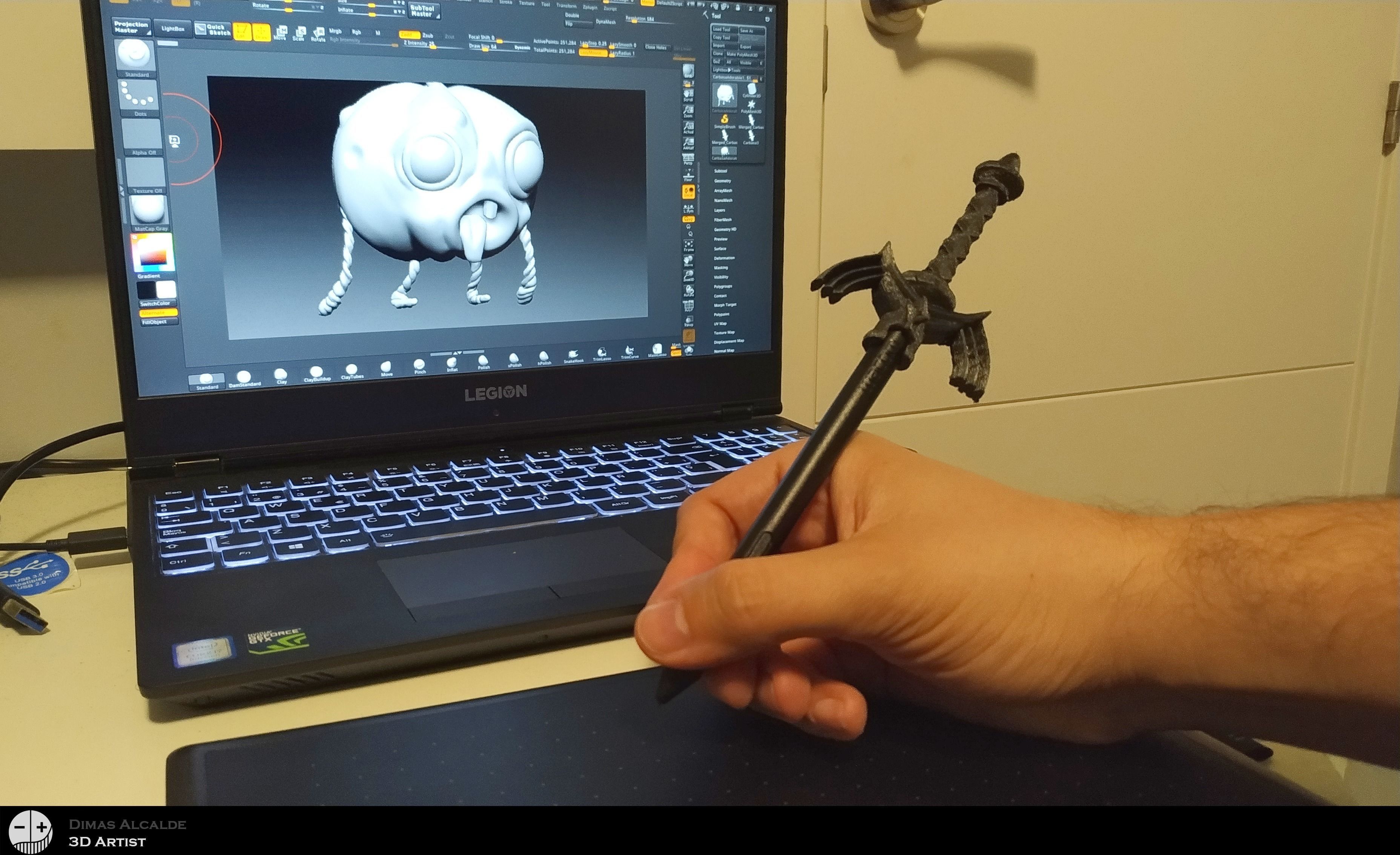 Wacom tablet pen head Zelda Master Sword