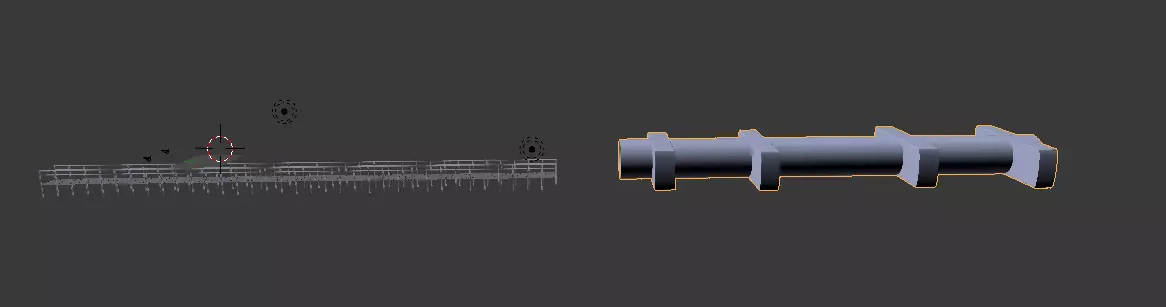 walkway pipe and piece of metal Free 3D model_0