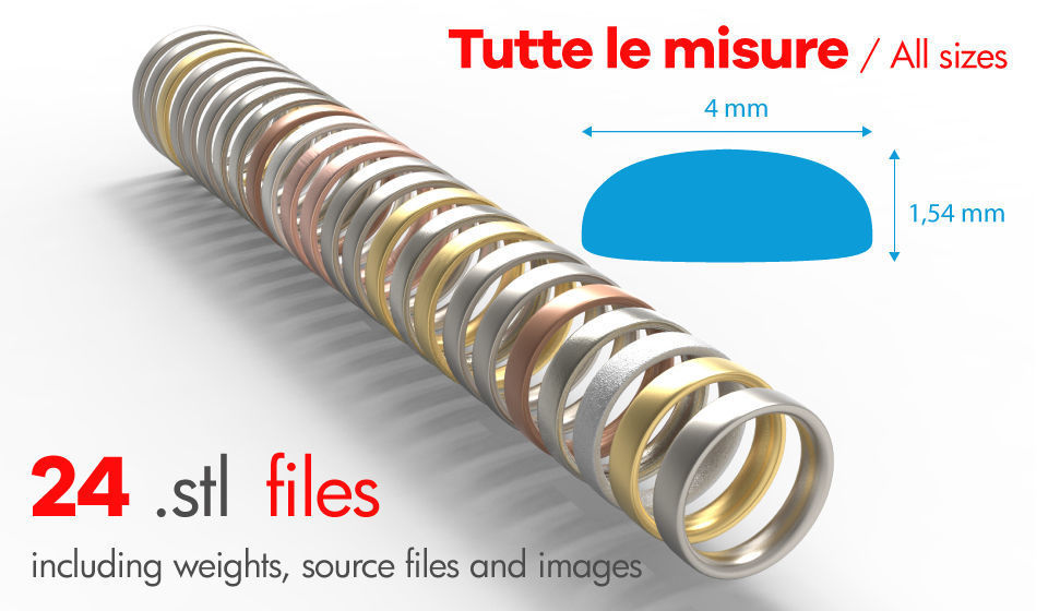 Wedding -comoda moderna - profilo piatto - tutte le misure 3D print model_2