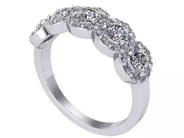 Four Big Circles Ring 