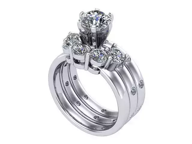 Three Layer Cone Ring