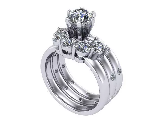 Three Layer Cone Ring 3D print model