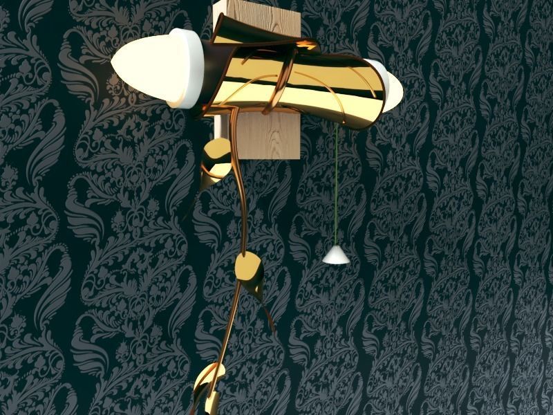 evisca leafy light 3D model_2