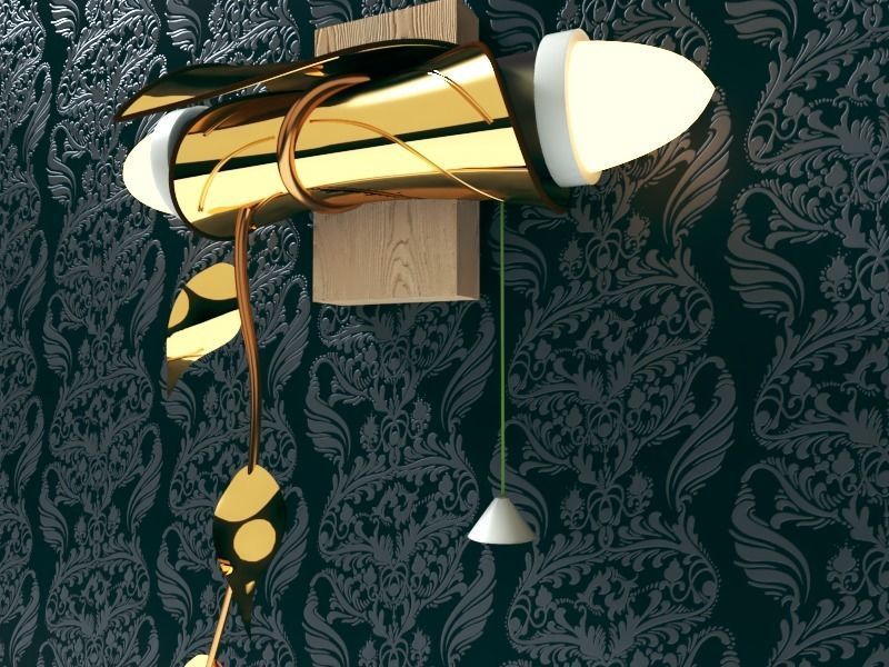 evisca leafy light 3D model_4