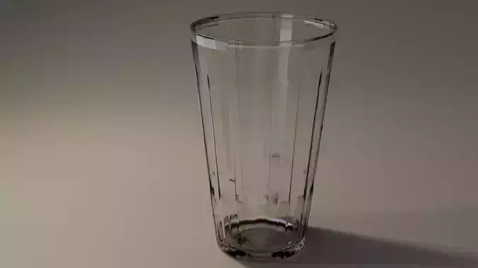 Glass tall on table