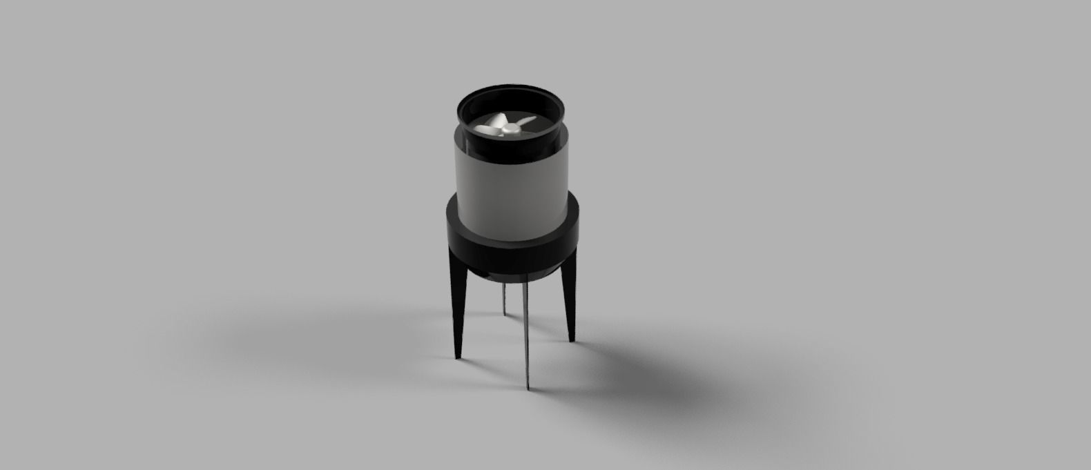 cooling tower Low-poly 3D model_1