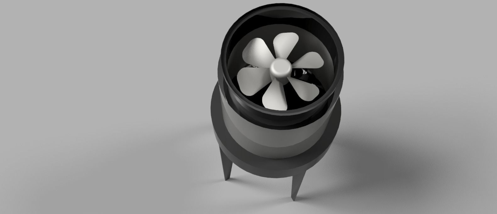 cooling tower Low-poly 3D model_3