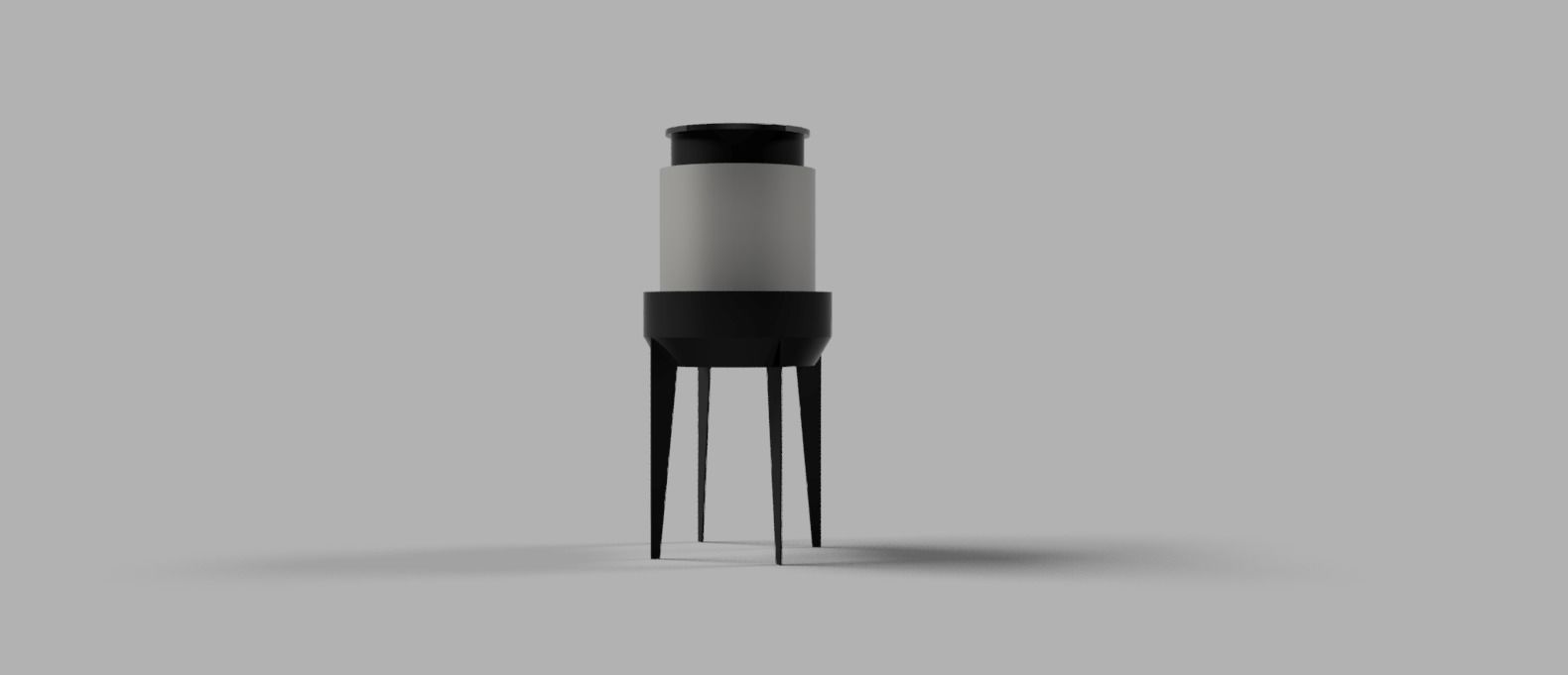 cooling tower Low-poly 3D model_2