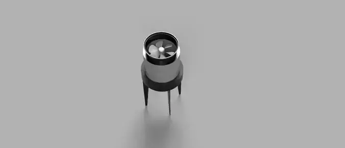 cooling tower Low-poly 3D model