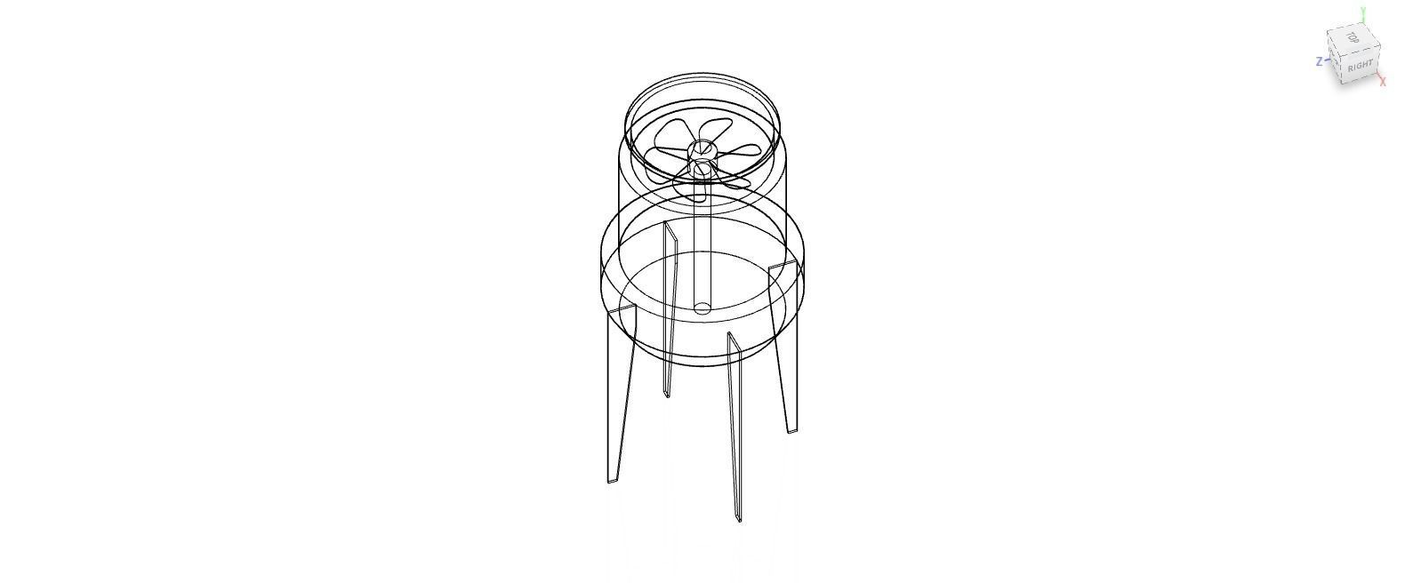 cooling tower Low-poly 3D model_5