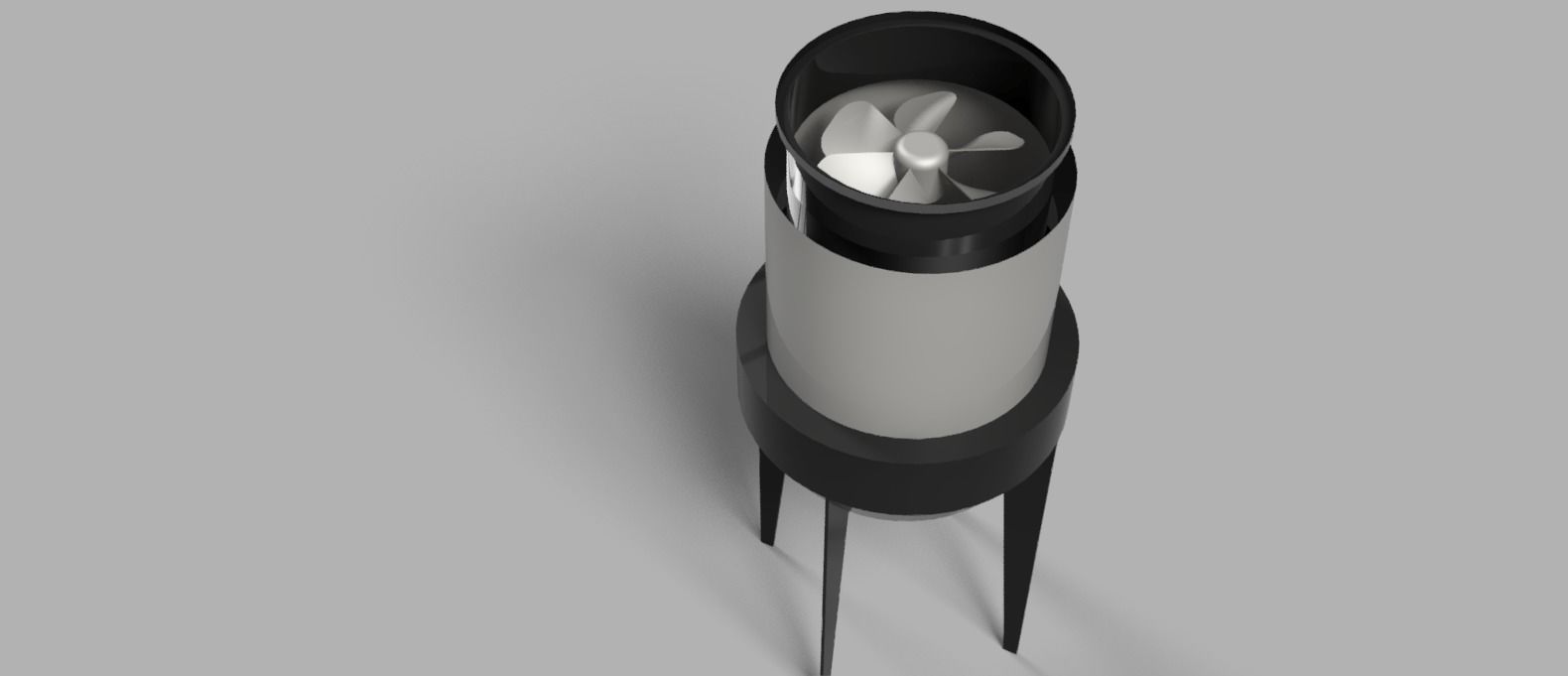 cooling tower Low-poly 3D model_4