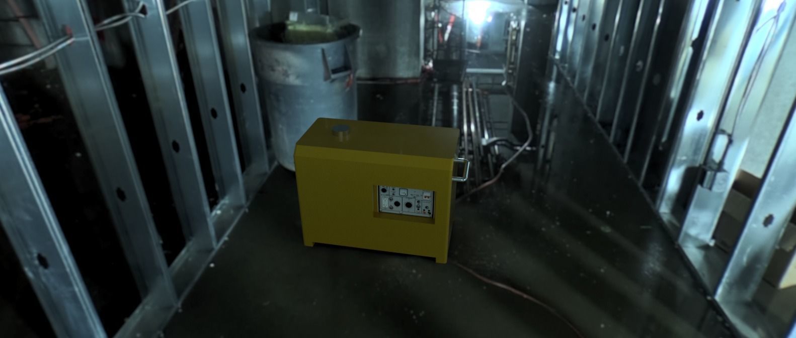 10KVA generator inverter Low-poly 3D model_5