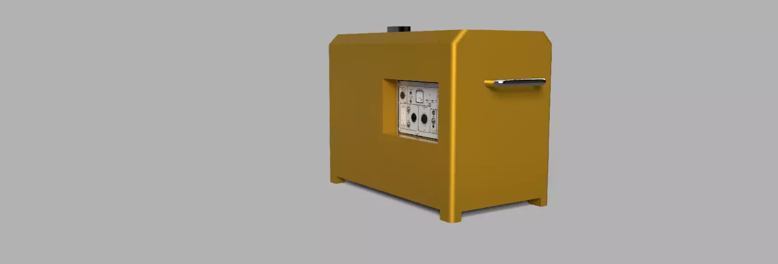 10KVA generator inverter Low-poly 3D model_0
