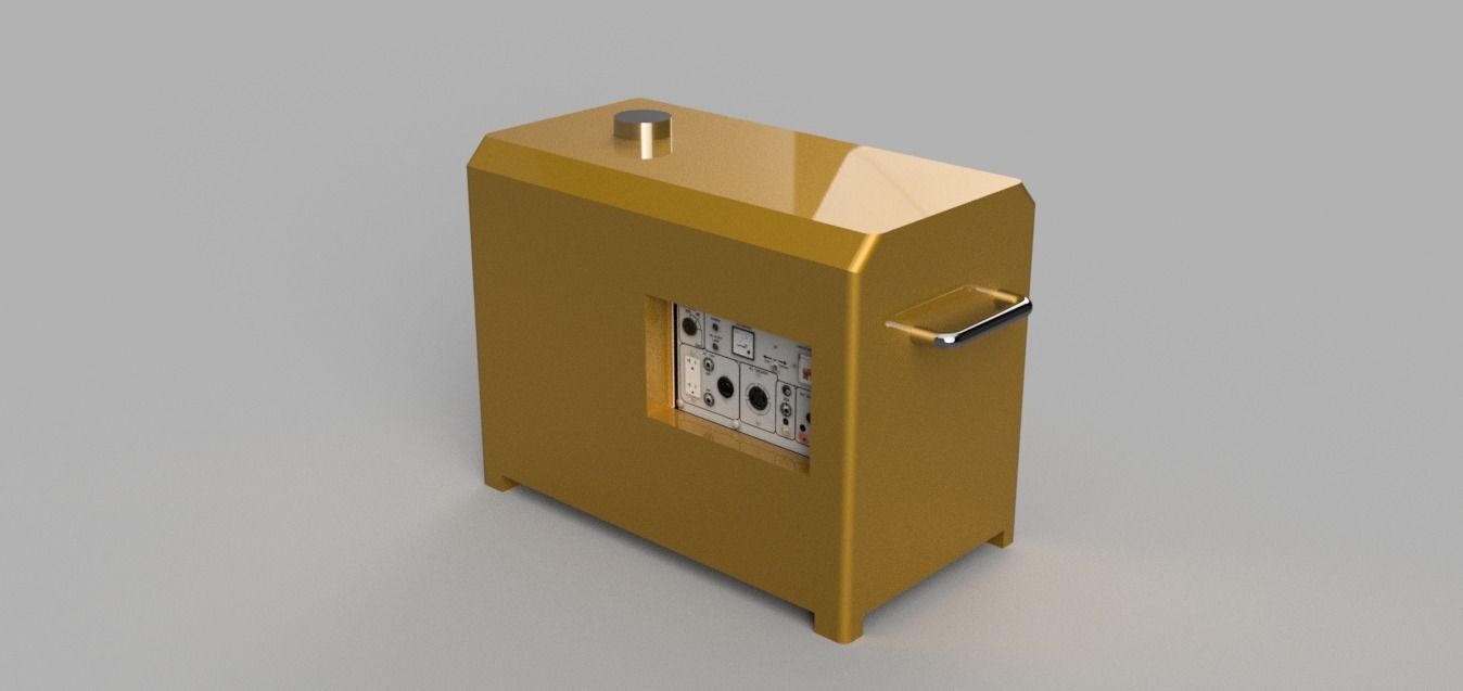 10KVA generator inverter Low-poly 3D model_3