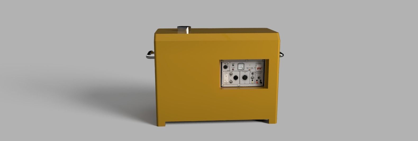 10KVA generator inverter Low-poly 3D model_2
