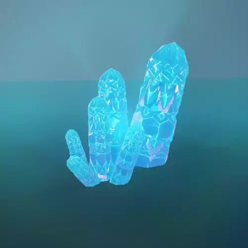 Minerals game style blue