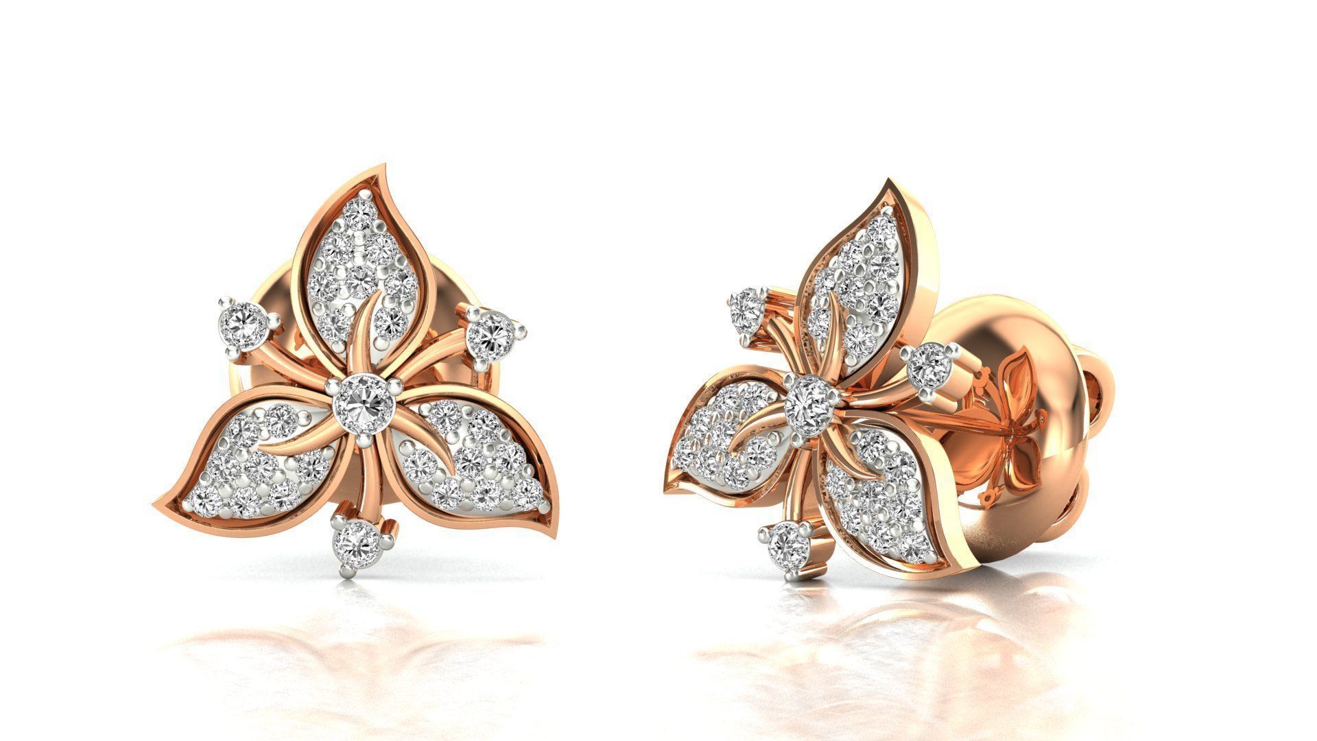 58 Women Earrings 3dm render details bulk collection 3D print model_32