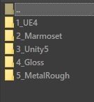 Mineral white variation Low-poly 3D model_20