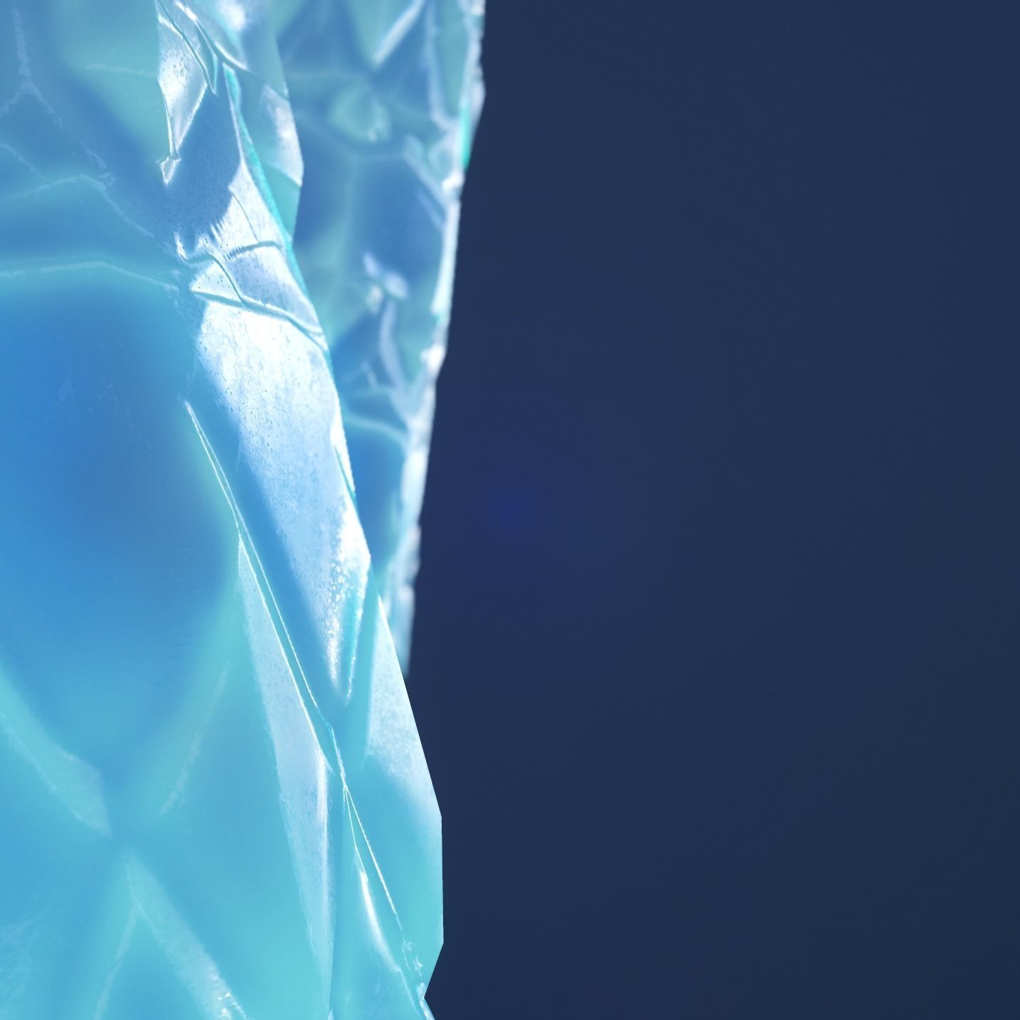 Mineral white variation Low-poly 3D model_12