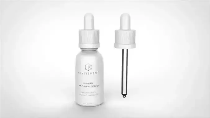 KeyElement Glass Bottle Dropper 3D model