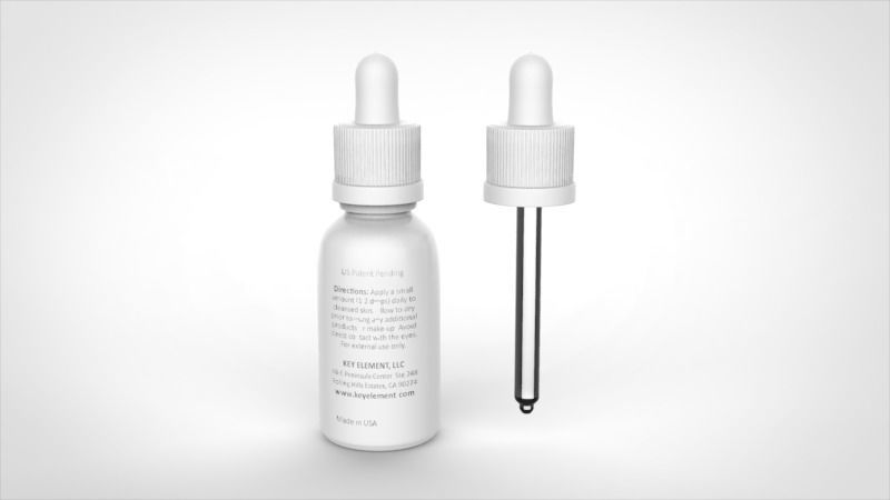 KeyElement Glass Bottle Dropper 3D model_8