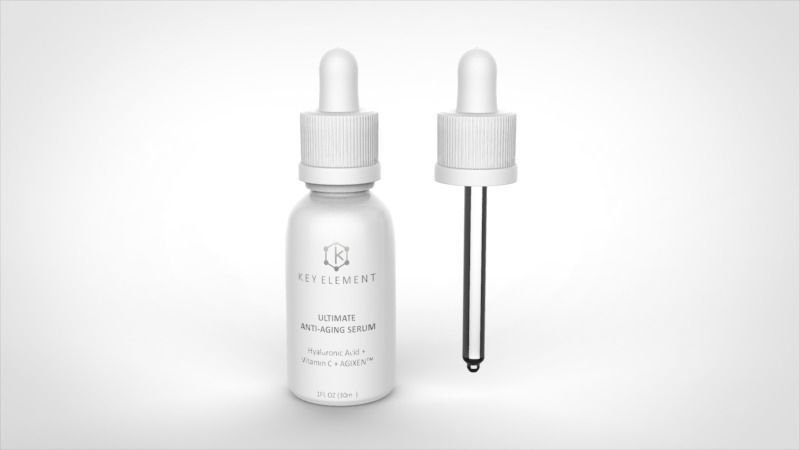 KeyElement Glass Bottle Dropper 3D model_6