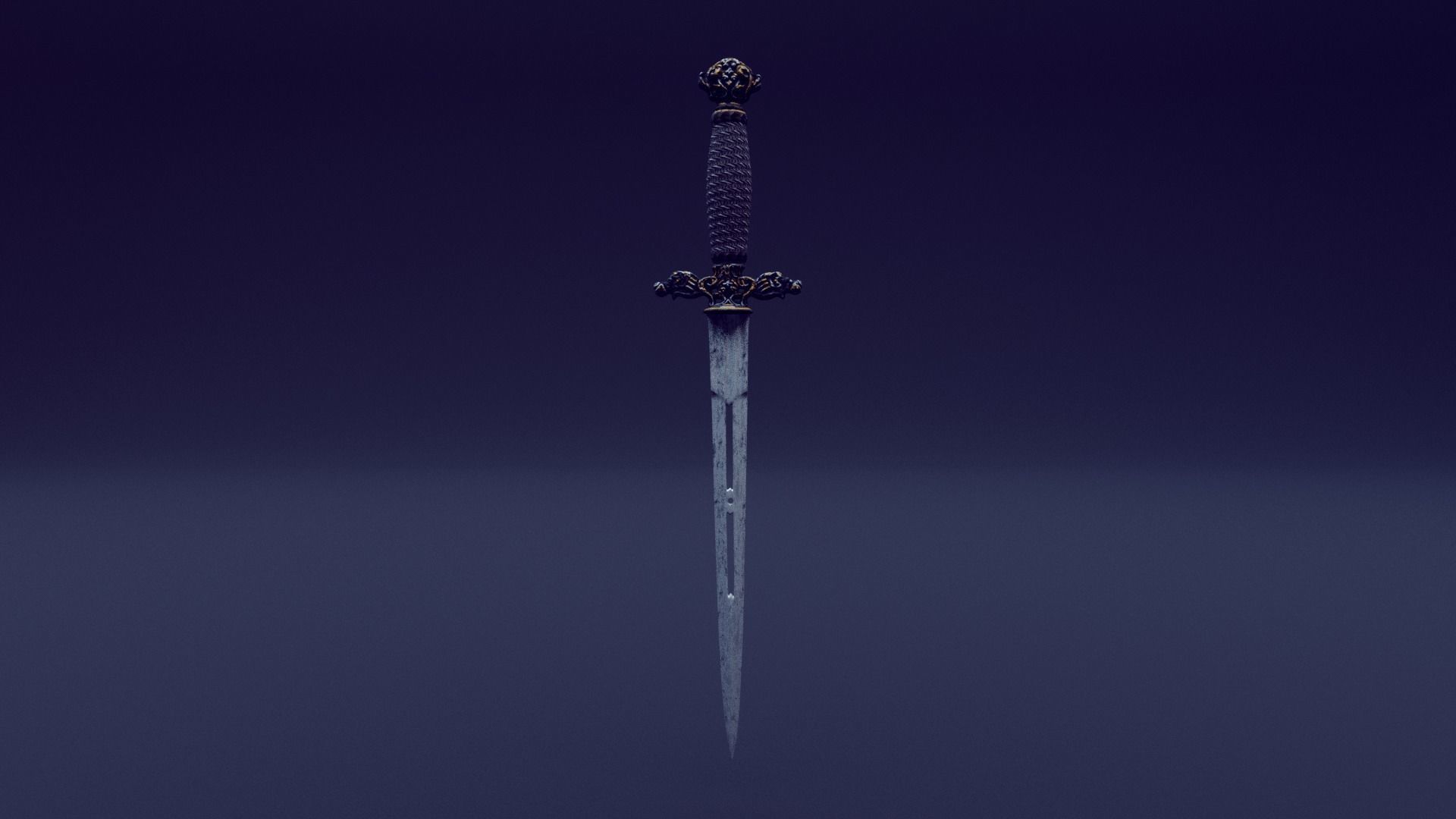 dagger - ancient italian 3D model_6