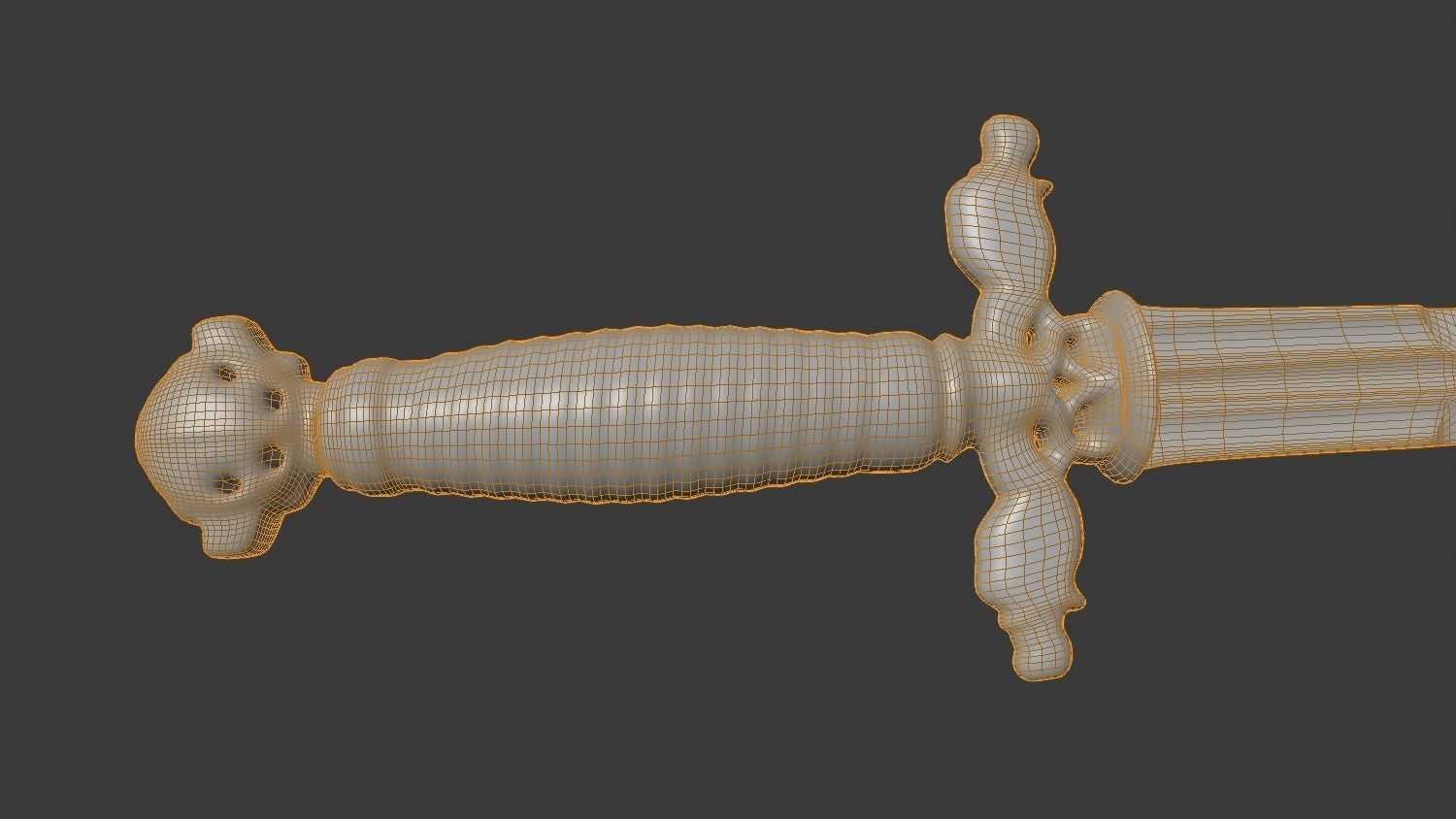 dagger - ancient italian 3D model_9