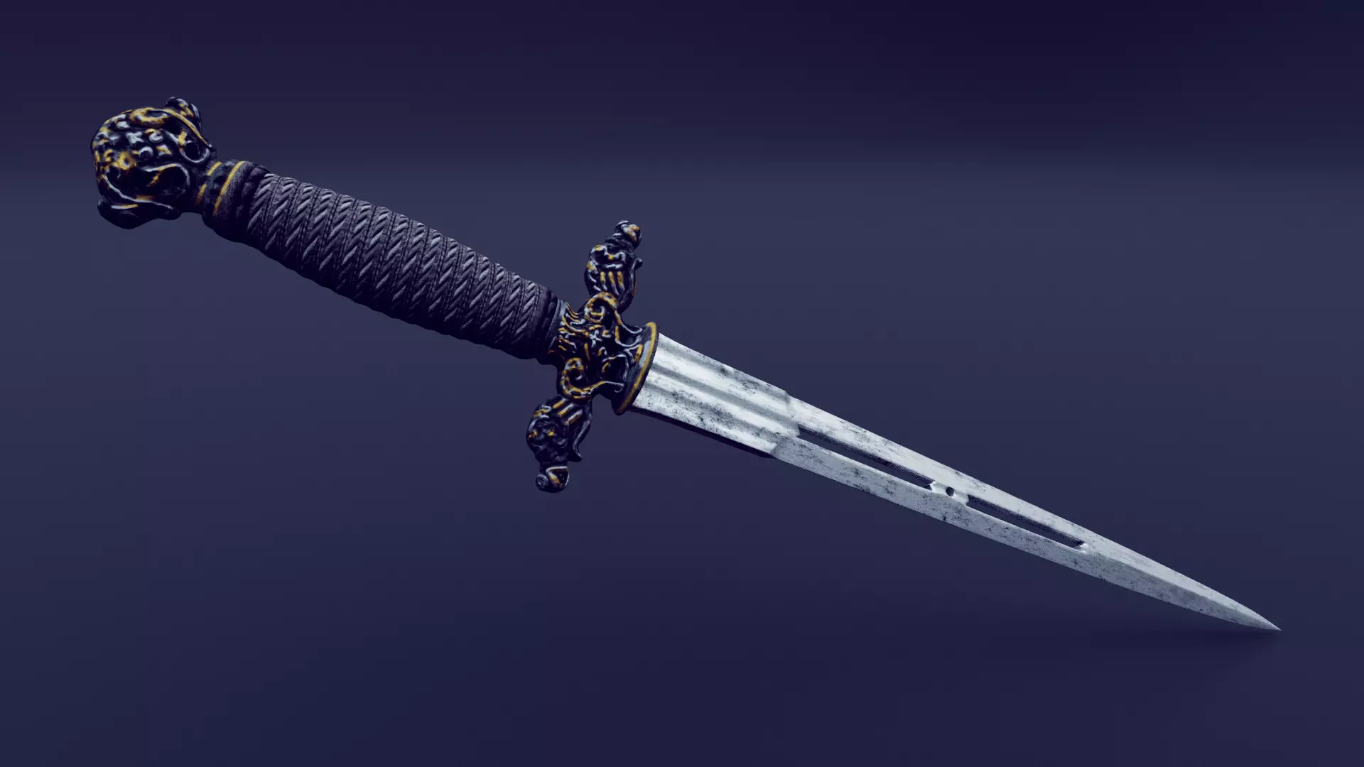 dagger - ancient italian 3D model_0