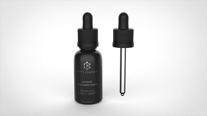 KeyElement Glass Bottle Dropper 3D model