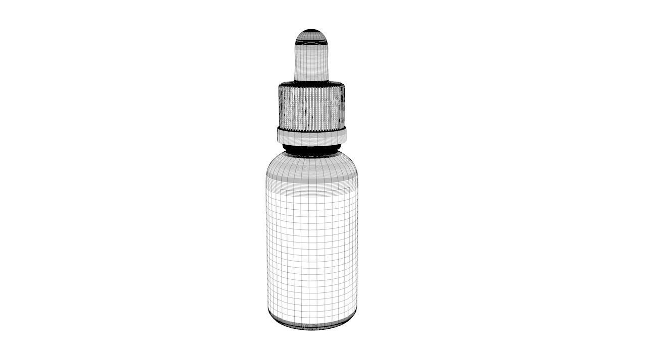 KeyElement Glass Bottle Dropper 3D model_4