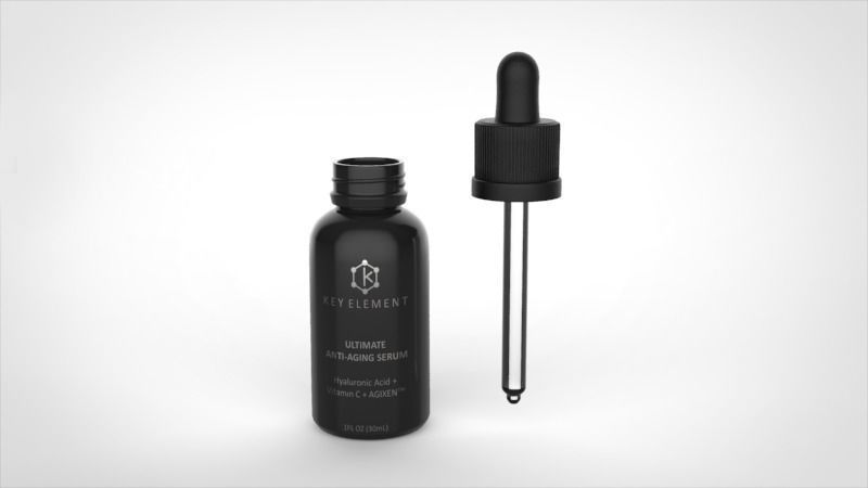 KeyElement Glass Bottle Dropper 3D model_9