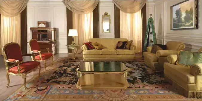 living set 2 room in palace of person