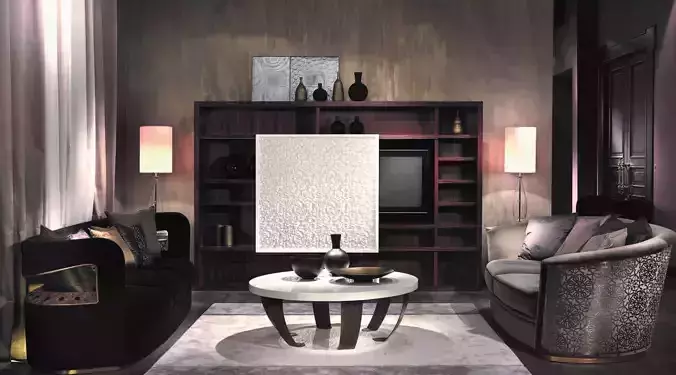 living set 6 room with furniture and coffee table